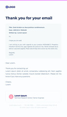   web simple business email UI design template


