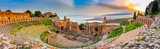 Fototapeta  - Panoramic view of Taormina, Sicily
