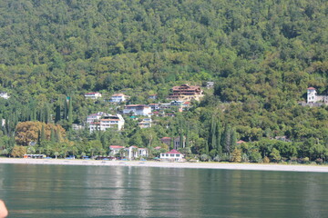 Beach and hotels by the sea