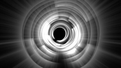 Wall Mural -  Abstract Black And White Circular Patterns 
