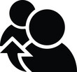 © AunAun art studio - Referrals, reference, meeting icon vector image. Can also be used for admin dashboard.