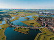 © NTG Drone Media - Aerial drone view of the historical fortress village of the Heusden, the Netherlands