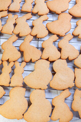 Wall Mural - Traditional ginger cookies for Easter.