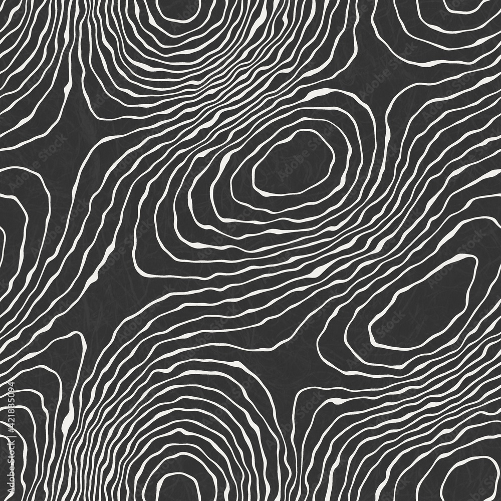 Seamless earth line topographic map organic pattern print. High quality ...