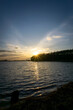Zachód słońca nad jeziorem Szałe, Pierwszy dzień wiosny, 20.03.21