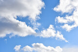 Fototapeta Niebo - białe chmury
