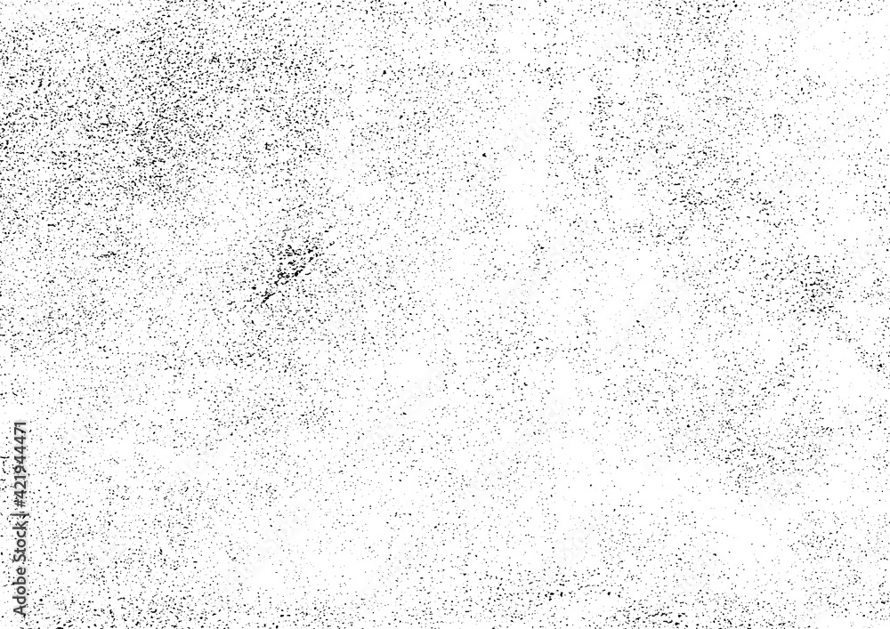 グランジテクスチャ素材 壁面砂嵐調 ムラ多め 白黒（ベクター、eps10） - obrazy, fototapety, plakaty 