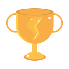 Sticker - golden trophy award