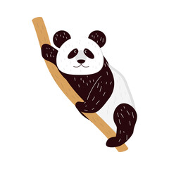 Poster - panda on branch