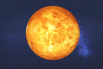 Wall Mural - high detailed fiction red venus planet. science fiction 3d render. elements of this image furnished 