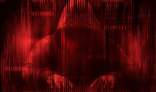 Red Hacker Abstract Background