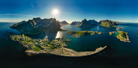 Wall Mural - Lofoten is an archipelago in the county of Nordland, Norway.