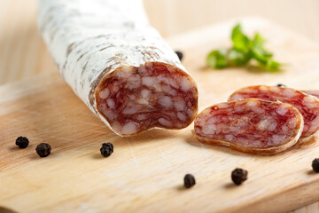 Wall Mural - Homemade Italian salami