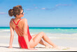 © el.rudakova - Beautiful woman sunbathing at the seaside
