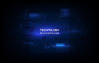 Wall Mural - Abstract technology cyber concept. vector background