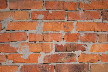 Wall Mural - Beautiful brick background. Brick brown wall