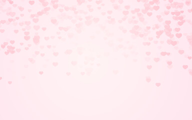 Wall Mural - valentine day pink hearts on pink rose background.