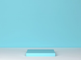 Abstract podium stage as a showcase for product design