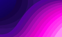 Abstract Gradient Pink And Purple Wavy Background. Vector Illustration.
