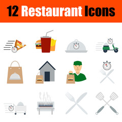 Sticker - Restaurant Icon Set