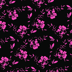 Wall Mural - Floral background for textiles.