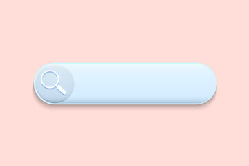 Aufkleber - Search bar web page internet browser button, 3d render, search box template isolated – stock vector