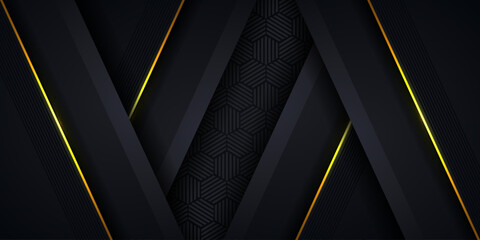 Wall Mural - Abstract luxury dark black metal background. graphic design element for invitation, cover, background. elegant decoration