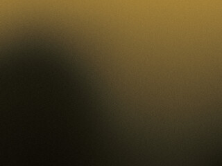 Wall Mural - abstract black and gold gradient grain texture background with space for text