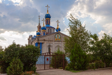 Wall Mural - Orthodox church of the Nativity of the Blessed Virgin. Russia, Krasnodar Territory, the village of Kislyakovskaya.