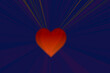 Heart shape as symbol of love and care. Happy Valentines Day heart greeting
