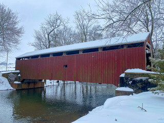 Zook's Mill Covered Bridge in Lancaster County, Pennsylvania