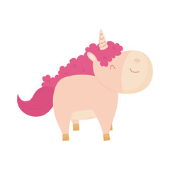 Sticker - pink unicorn icon