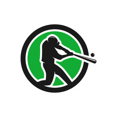 Poster - modern sport baseball logo