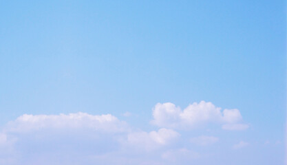 Stratus white clouds in the blue sky natural background beautiful nature environment space for write