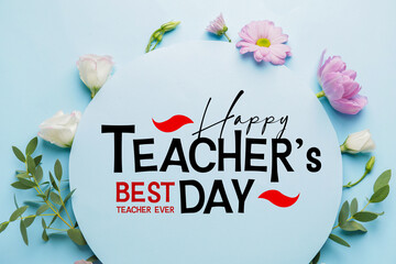 Beautiful greeting card for Teacher's Day celebration