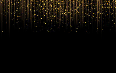 Wall Mural - Gold Glitter Dust Texture.Gold Particles. Luxury Design. Vector illustration.