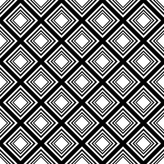 Poster - Rhombuses. Black Abstract Rhombuses Pattern. Vector.
