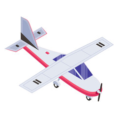 Wall Mural - 
An army jet icon isometric design

