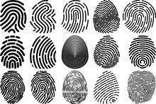 Fingerprint SVG Cut Files | Fingerprint Silhouette | Hand Svg | Thumbprint Svg | Fingerprint Bundle