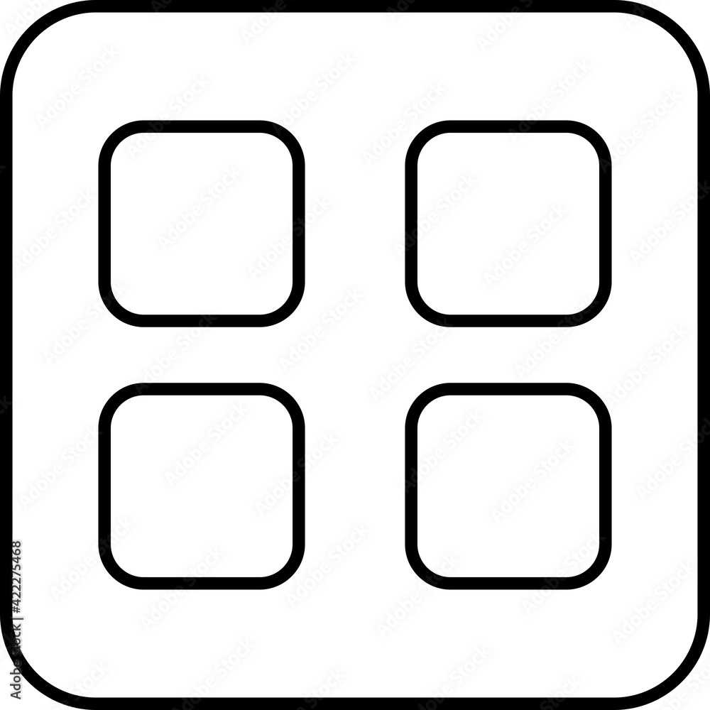 Vector Apps Outline Icon Design