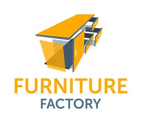 Wall Mural - Furniture Factory logo template - parts of table