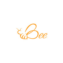 Bee Logo Design Vector