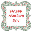 © Sylverarts - Mother day greeting card with beautiful floral frame vector vintage elegant classic style design.