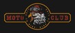 © DGIM studio - Motorcycle club vintage colorful logo