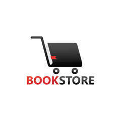 Wall Mural - Book store logo template design