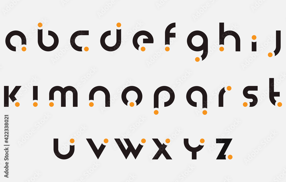 calligraphy alphabet small lettering a to z font family - obrazy, fototapety, plakaty 
