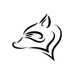 Wall Mural - Black and white line art of raccoon head. Good use for symbol, mascot, icon, avatar, tattoo, T Shirt design, logo or any design you want.