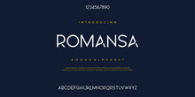 Abstract Minimal Modern Alphabet Fonts. Typography Technology Vector Illustration