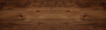 Old Brown Rustic Dark Grunge Wooden Boards Oak Parquet Texture - Wood Wall Background Banner Panorama	