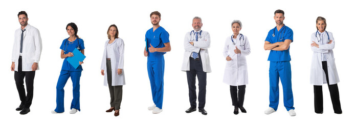 Wall Mural - Full length portraits of doctors